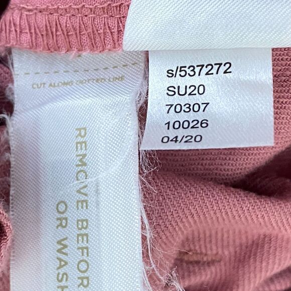 LOFT 2020 Linen Cotton Paper Bag High Waist Pants Women’s Size Medium - Picture 7 of 9